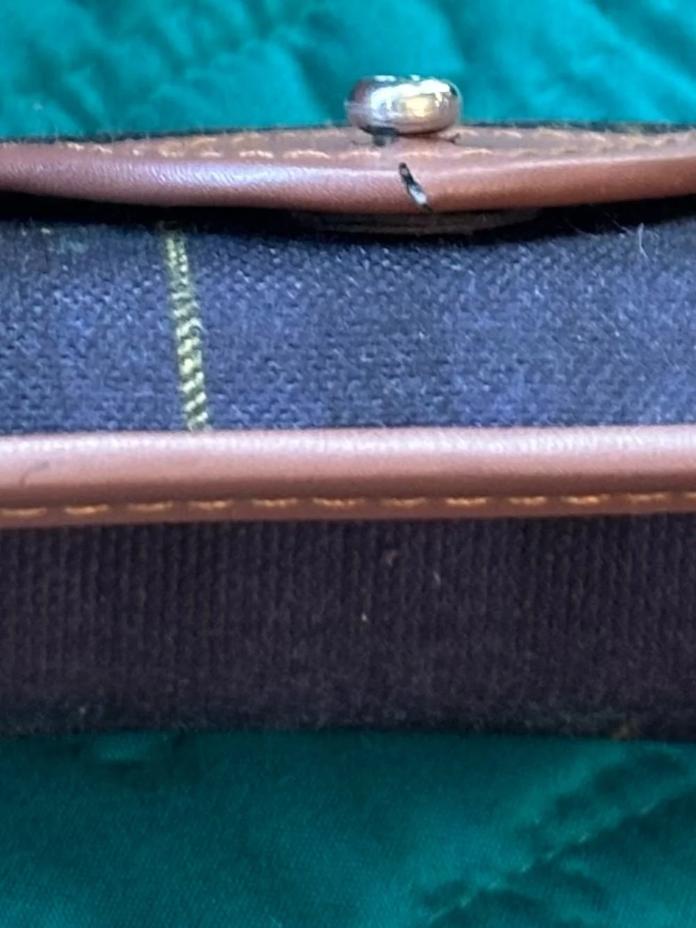 Vintage Polo Ralph Lauren Tartan Plaid Eyeglass Sunglasses Case RL Snap